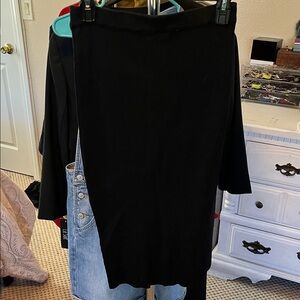 Windsor Black Knit Skirt